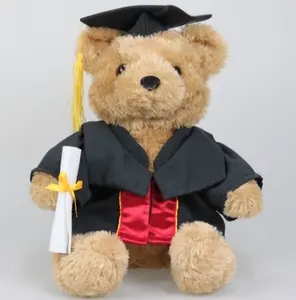 Venta al por mayor de peluche oso de peluche para la escuela graduación oso