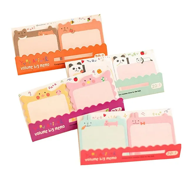 Mily Lovely Cute Cartoon Sticky Note Self-stick Note Pack of 8 and 25 Sheets per Pack notepads