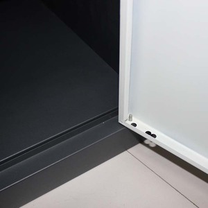 Gabinete de acero de una sola puerta <span class=keywords><strong>vintage</strong></span> con cerradura de llave Antiguo de 1 nivel de metal Almirah Casillero barato - Product Image 6