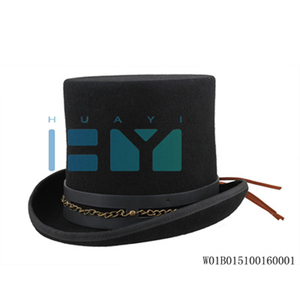 Hebei fieltro de lana negro barato sombreros para <span class=keywords><strong>tot</strong></span> venta - Product Image 2