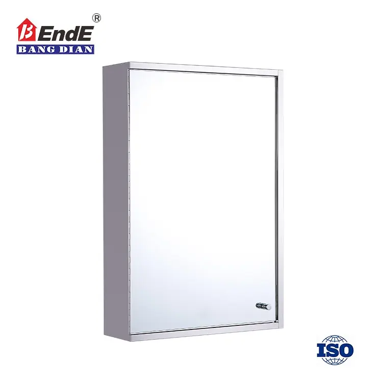 Salle de bain en acier inoxydable matériel armoire encastré miroir armoire pour salle de bain ou salle de bain sanitaire