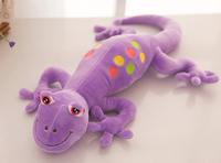 Jouets en peluche Gecko, oreiller de couleur dessin animé pour enfants