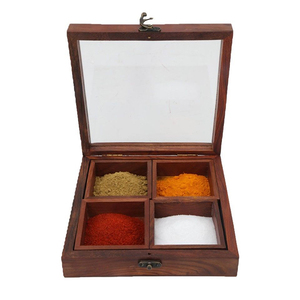 Scatola Porta <span class=keywords><strong>Spezie</strong></span> in Legno Ecologica con Scomparti, Dimensioni e Colori Personalizzabili per Contenitori di <span class=keywords><strong>Spezie</strong></span> e Pepe - Product Image 2