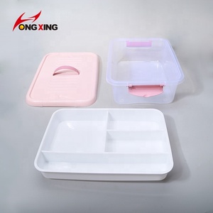 Contenedor de Almacenamiento de Plástico con Compartimento Interior, <span class=keywords><strong>Caja</strong></span> de Almacenamiento de Ropa Debajo de la Cama para Dormitorio, Organizador de Ropa Interior, <span class=keywords><strong>18</strong></span> <span class=keywords><strong>Litros</strong></span> - Product Image 4