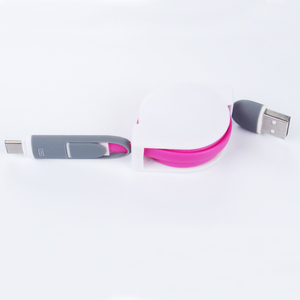 Vente flash Câble de données USB <span class=keywords><strong>flexible</strong></span> rétractable 2 en 1 3FT 2 en 1 Micro Type C pour Samsung Google - Product Image 6