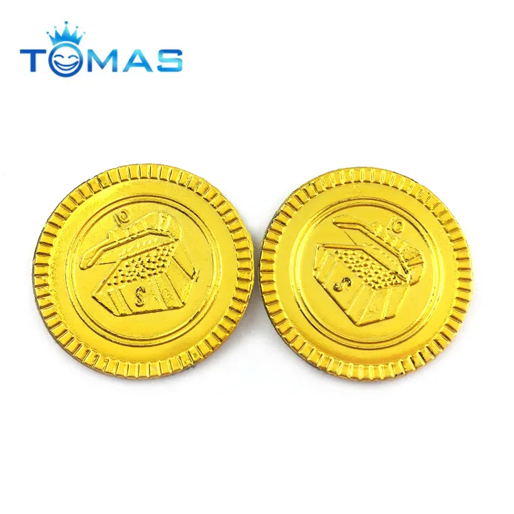 金メッキプラスチックゲームコインお土産コレクションギフト新しいプラスチックマネー家の装飾コイン