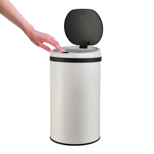 30L manufacturer press button one touch waste recycling stainless steel garbage dust bin