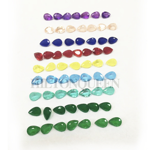 Đá Quý Tổng Hợp Đá Cubic Zirconia Đá Garnet Hình Dạng Giọt Lê Cho Bộ Trang Sức Đồng Bạc - Product Image 3