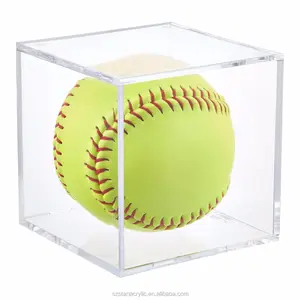 Lucite Baseball Display Cube Box Acrylic Tennis Ball Box Display Case