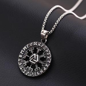 Collar vikingo con nudo celta <span class=keywords><strong>para</strong></span> hombre, Colgante vikingo, a precio de fábrica - Product Image 2