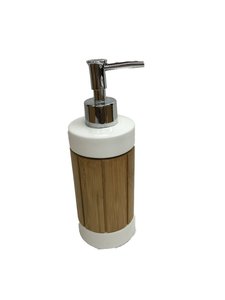 Ceramica con accessori per il <span class=keywords><strong>bagno</strong></span> in bambù <span class=keywords><strong>Set</strong></span> da <span class=keywords><strong>bagno</strong></span> classico per la decorazione della casa - Product Image 4