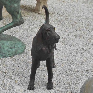 Scultura Decorativa da Giardino a Grandezza Naturale di Cane in Metallo, Statua di Great Dane in Bronzo - Product Image 4