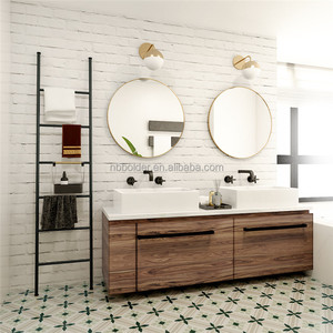 <strong>Free</strong> <strong>Standing</strong> Decorative Metal Ladder Towel <strong>Shelf</strong> for Hat Coat Towel Display Rack - Product Image 5