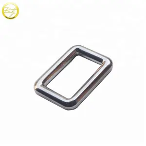 Zinc Alloy Buckle Zinc Alloy Women Rectangular Metal Square Ring Loop Buckle For Bags