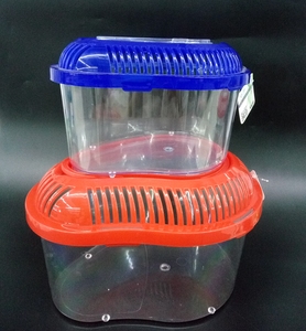 Caja de plástico duradera para tortugas, con cubierta de mango, para peceras betta fish guppy - Product Image 4