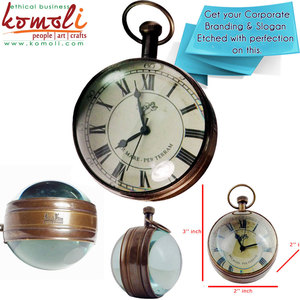 นาฬิกาพกกลไกแบบคลาสสิกสีเงินโบราณพร้อมกลไกที่มองเห็นได้ - Product Image 3