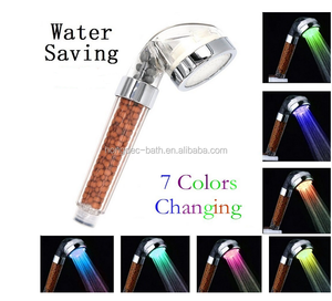 Vòi Sen Spa Áp Suất Cao Homedec, Vòi Xịt Nước Hoa Sen Lọc Ion Âm, Vòi Phun Thay Đổi 7 Màu LED Cầm Tay - Product Image 3