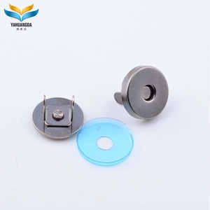 Nhà Máy Tùy Chỉnh Brass Vỏ Nam Châm Nút 14Mm 18Mm Kim Loại Nam Châm Snap Đinh Tán Nút Cho Túi - Product Image 3