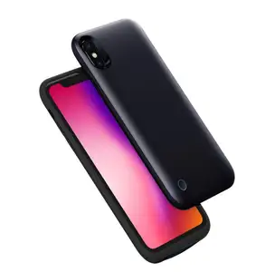 Mais novo Mini Power Bank powerbank 5000mah Único Item Phone case Ultra fina voltar clipe carregador banco do poder para o iphone xs/xplus/9