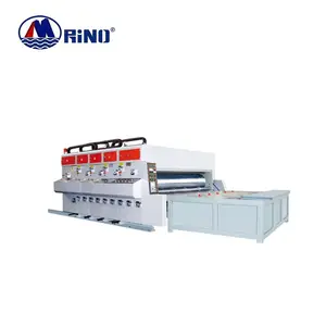 Corrugated cardboard/boxes/Chain Drive feeding automatic flexo printing machine with slotting