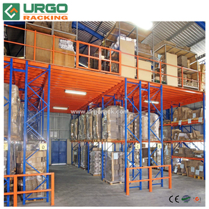 מחסן אחסון רב מנוף מדפי תמיכה פלדה קומת ביניים - Product Image 2