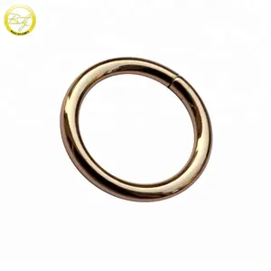 La migliore vendita di metallo durevole rotonda anello d'oro molla a scatto O ring per le borse