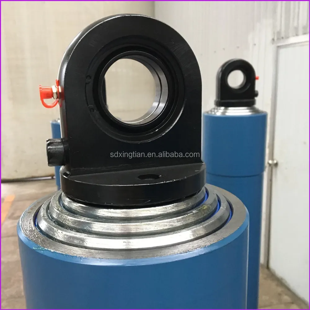 Gato hidráulico móvil personalizado, cilindro hidráulico telescópico de fábrica de China para maquinaria de minería de camiones de volteo