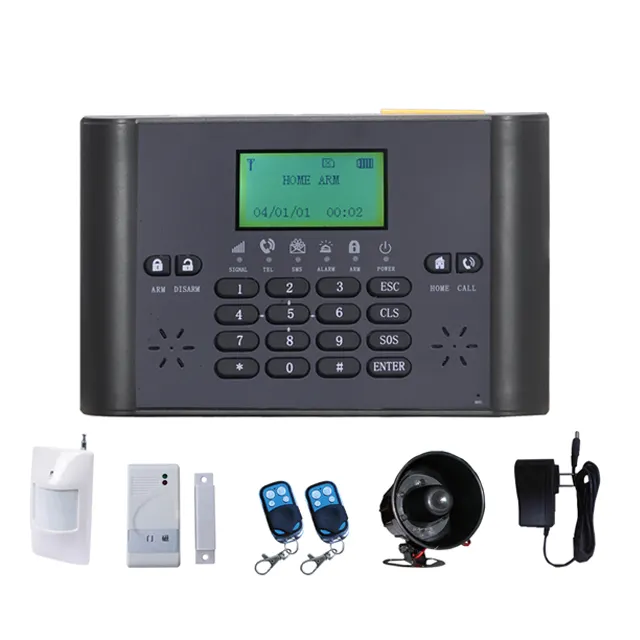 355 / 433MHz alarm PIR sensor, smoke sensor Intelligent GSM alarm /gsm wireless home burglar security alarm system