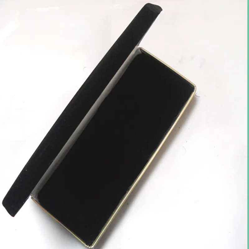 Kadife kalem kutusu ile 2023 düzenli siyah kadife kaplı kalem kutusu
