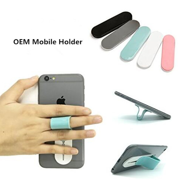 Short Flexible Silicon Phone Finger Grip Finger Holder for Mobile Phone