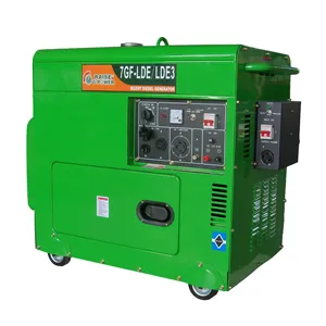 Shraise 5kw Low Noise Elektrische Stille Geluiddichte Diesel Generator Set