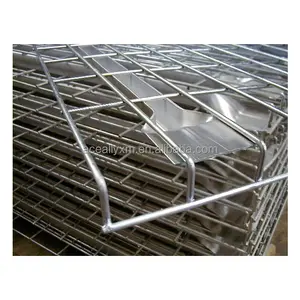 Digunakan pallet racking rak logam galvanis wire mesh harga filipina