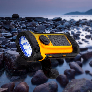 Tahan Air Solar Dinamo Power Darurat Solar Tangan Engkol Portable Lantern Lampu Senter