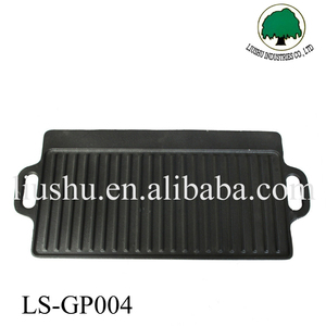 Cast Iron <strong>Bbq</strong> Griddle Grill <strong>Pan</strong> - Product Image 2