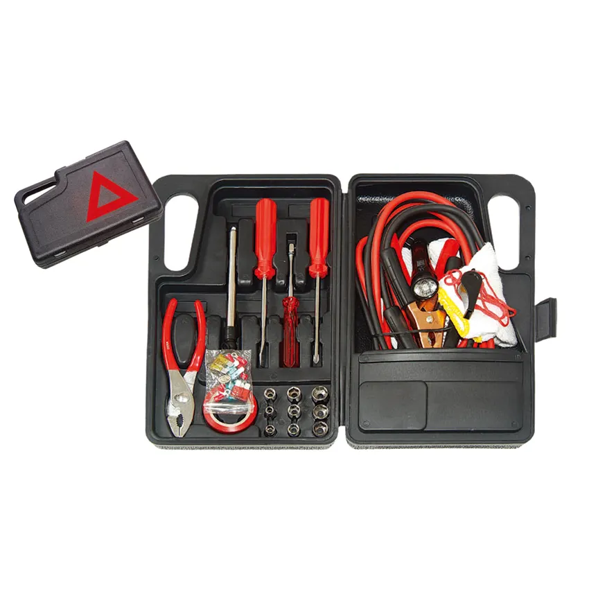 Fabrik Großhandel New Road Auto Notfall Tool Kit Mit Booster Kabel