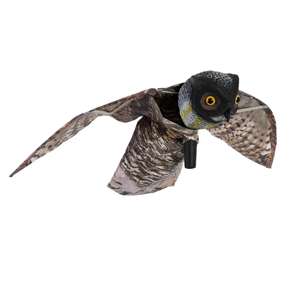 Açık avcılık Prowler baykuş hareketli kanat bahçe korkuluk Predator yem