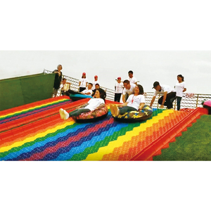Glissière de neige sèche en plastique, nouveau projet personnalisé, arc-en-ciel, avec roulettes, pour parc extérieur, jeu - Product Image 4