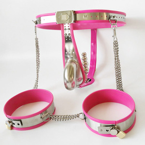 RVS BDSM Bondage Set Mannelijke Kuischheidsriem Broek Anale <span class=keywords><strong>Plug</strong></span> Dijbeenring Metalen Kuischheidsapparaat Cock Cage Seks Speelgoed voor Mannen - Product Image 1