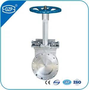 ASTM A351 Stainless Steel 304 304L 316 316L CF3 CF3M CF8 CF8M Materials Flange Type Knife Gate Valve