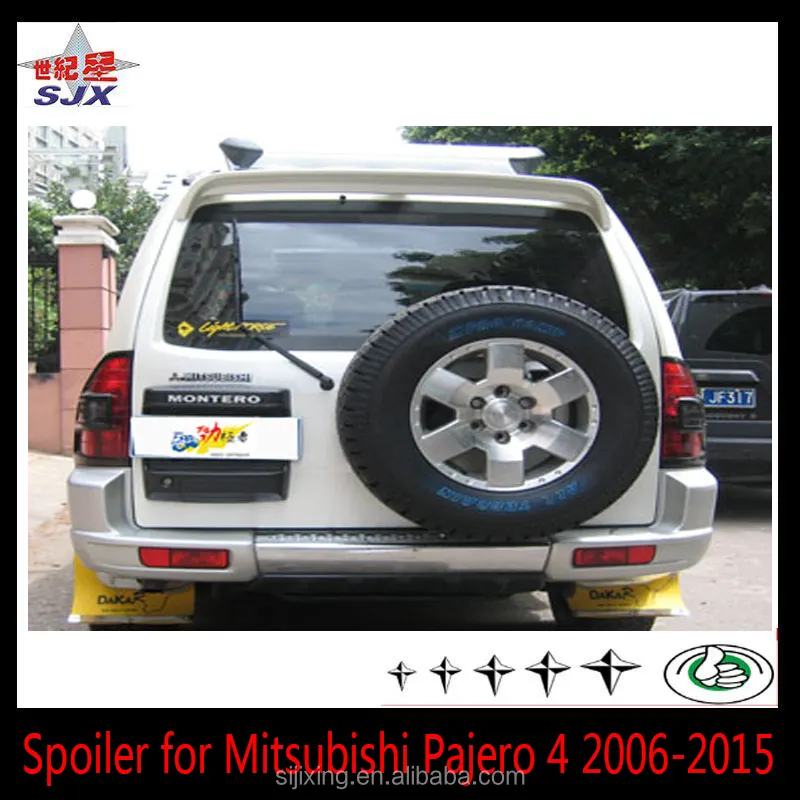 ABS Spoiler for Mitsubishi Pajero 4 2006-2015 without led light roof spoiler with primer color