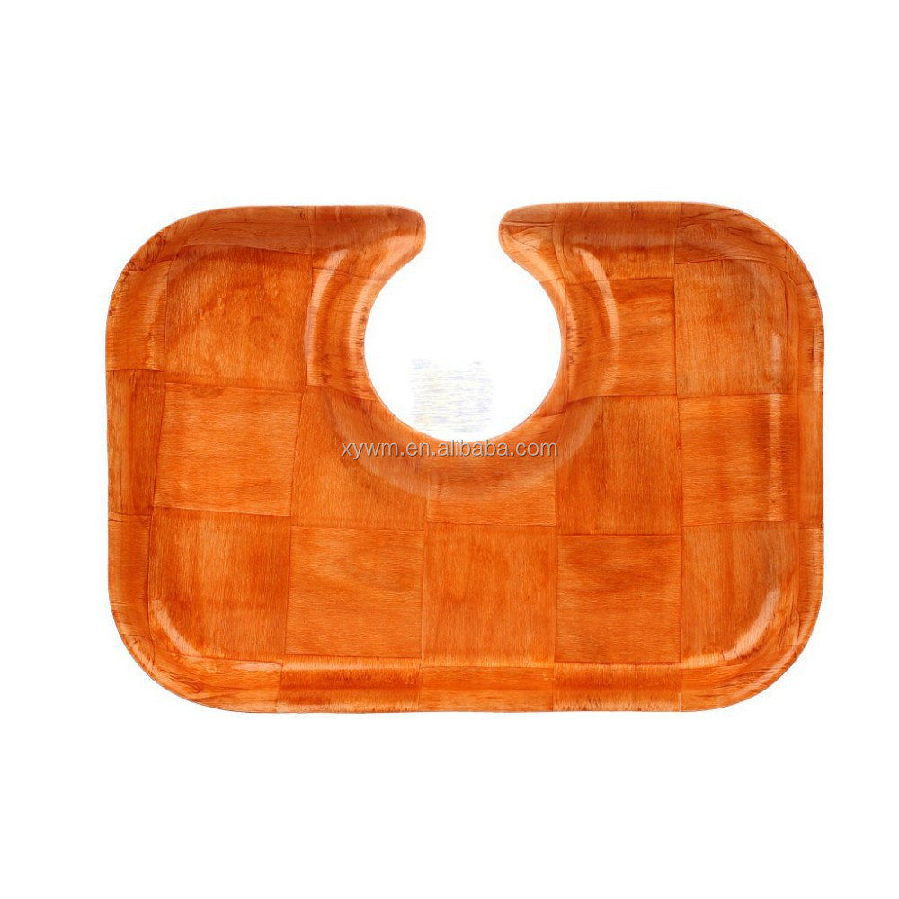 Подставка для вина, тарелка для стеклянных стаканов, сервировочный поднос, Плетеный деревянный открытый винный коктейль Xingyuan CN;FUJ W671