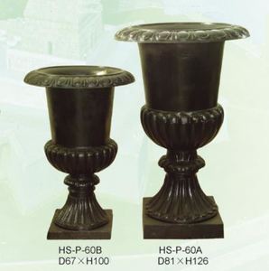 Nuevo diseño del estilo de europa jardín plantador de la flor <span class=keywords><strong>olla</strong></span> de hierro fundido plantador - Product Image 3