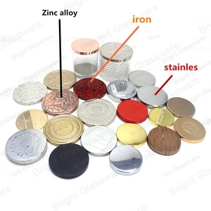 Couvercle <span class=keywords><strong>en</strong></span> fer blanc pour bougeoir, tasse <span class=keywords><strong>en</strong></span> métal, argent/or rose, couvercle <span class=keywords><strong>en</strong></span> fer blanc pour pot à bougies - Product Image 6