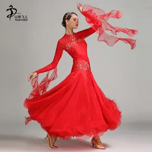 9 Cores High-end Modern Vestidos De Dança De Competição Padrão Internacional Vestido De Baile Stage Dance Wear