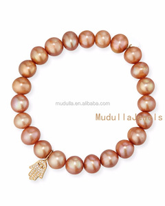 BM25190 Nuevos diseños Joyería de moda Lovely CZ Micro Pave Charm Gemstone Bead Bracelet Stacking Arm Party Pulseras - Product Image 2