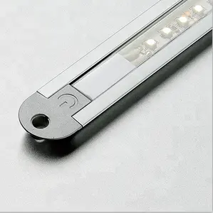 Aluminum LED recessed strip light with touch switch under cabinet