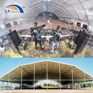 เต็นท์งานปาร์ตี้ทำจากอลูมิเนียมช่วงกว้าง40ม. เต็นท์งานปาร์ตี้ทรงเหลี่ยมหลังคาที่สวยที่สุดสำหรับงานแสดงสินค้าขนาดใหญ่ - Product Image 1