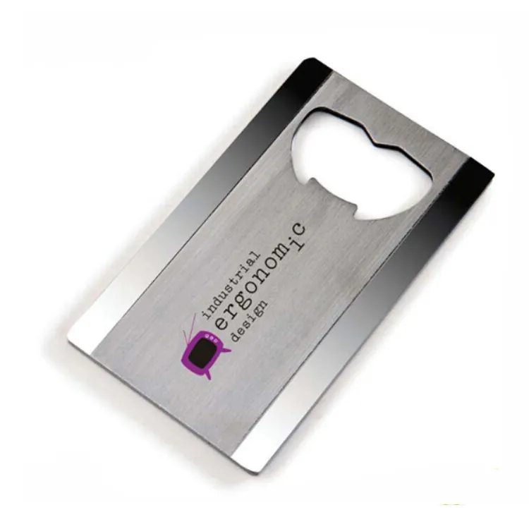 Открывалка для бутылок на заказ, металлическая открывалка для визиток и кредитных карт на заказ