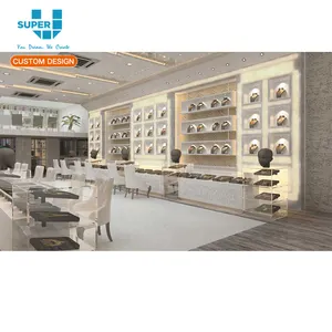 Shopping Mall High-End Kiosk Gold Luxury Jewellery Showroom Furniture Designs for Retail