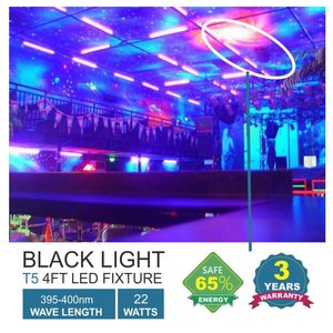 Thanh Đèn LED UV UV Cho Áp Phích Ánh Sáng Đen Và Không Khí Vui Nhộn Trong Bữa Tiệc Với Công Tắc Bật/Tắt Tích Hợp - Product Image 2